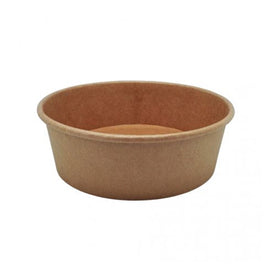 Saladeiras 500ml Cartão Redondo Ø150mm Cor Kraft 50un - 6621313