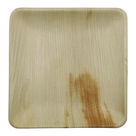 Pratos 20x20cm Folha de Palma Quadrados 25un - 6621322