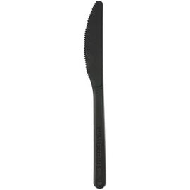 Facas C-PLA Reutilizáveis 18cm Preto 50un - 6621390
