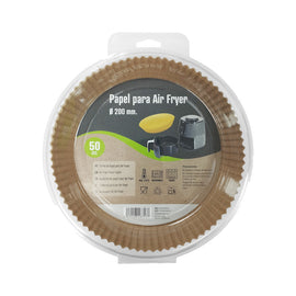 Papel para Air Fryer Redonda 200mm 50un - 6621406