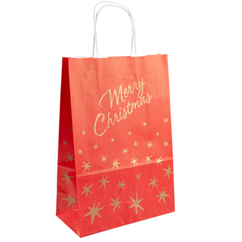 Saco MERRY CHRISTMAS 080g 26x14x32cm Papel c/Asas 1un - 6701188