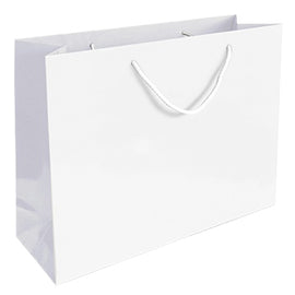 Saco Papel Couché Branco 200g 54x13x44cm c/Asas Cordão 1un - 6701665