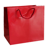 Saco Papel Couché Vermelho 200g 54x13x44cm c/Asas Cordão 1un