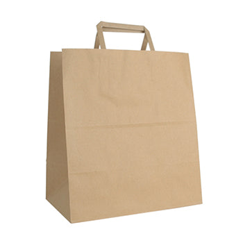 Saco Fast Food 090g 27x16x28cm Papel Kraft c/Asa Plana 1un - 6701678