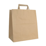 Saco Fast Food 090g 27x16x28cm Papel Kraft c/Asa Plana 1un