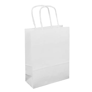 Saco 080g 18x08x23cm Papel Branco c/Asas 1un - 6701684