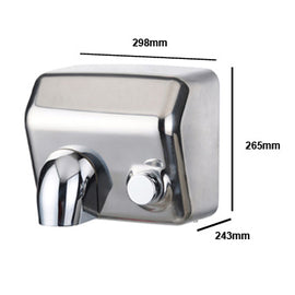 Secador de Maos Electrico com Botao 2300W PW-520A Aco - 6821105