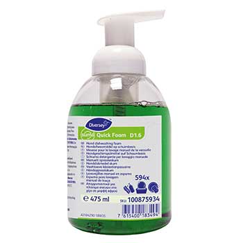 Detergente Manual Loiça Suma Quick Foam D1.6 475ml - 683100875934