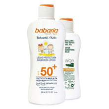 Carregar imagem no visualizador da galeria, Protetor Solar SPF50+ Babaria Kids 200ml + After Sun 100ml - 6831409