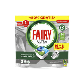 Detergente Máquina Loiça Pastilhas Fairy Ultra 16+8un - 6831801