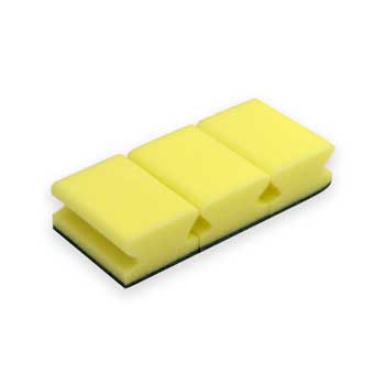 Esponja Salva Unhas (Block Service)  Amarelo/Verde Pack 3un - 6841010