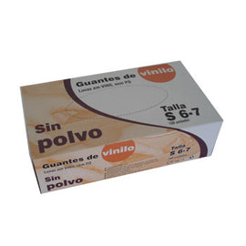 Luvas Vinil s/ Pó Super Finas Tamanho S Pack 100un - 6841032