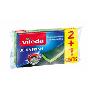 Esfregão Esponja Vileda Ultra Fresh 2+1 Grátis - 684156910