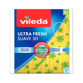 Pano Multiusos 35x40cm Suave Amarelo Ultra Fresh Vileda 2un - 685170816