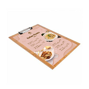 Expositor Porta Menus c/Clip Bambu 22,9x31,8x0,4cm 1un - 69522349