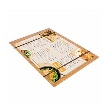 Expositor Porta Menus c/Elásticos Bambu 22,9x31,8x0,4cm 1un - 69522418