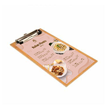 Expositor Porta Menus c/Clip Bambu 13x24,5x0,4cm 1un - 69522610