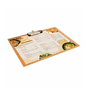 Expositor Porta Menus c/Clip Bambu  31,8x22,9x0,4cm 1un - 69522825