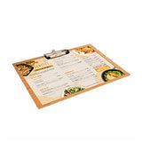 Expositor Porta Menus c/Clip Bambu  31,8x22,9x0,4cm 1un