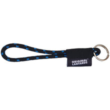 Carregar imagem no visualizador da galeria, Fita Lanyards Short Nautic Preto / Azul ø7 x 175 mm - LAN1018