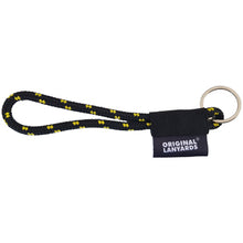 Carregar imagem no visualizador da galeria, Fita Lanyards Short Nautic Preto / Amarelo ø7 x 175 mm - LAN1019