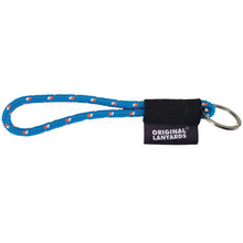 Carregar imagem no visualizador da galeria, Fita Lanyards Short Nautic Azul Claro / Laranja ø7 x 175 mm - LAN1021