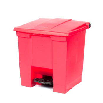 Contentor c/Pedal 30 Litros Vermelho - RUBFG614300RED