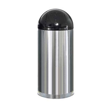 Papeleira Metal EasyPush Aco Inox 55 Litros - RUBFGR1536SSSGL