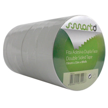 Fita Adesiva Dupla Face 19mmx33mts Transparente 1un - SMD714