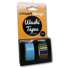 Carregar imagem no visualizador da galeria, Fita Adesiva Decorativa Washi Tape Linhas 2un - SMD731